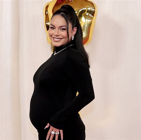 Vanessa Hudgens Is Pregnant, Debuts Baby Bump on the 2024 Oscars Red Carpet