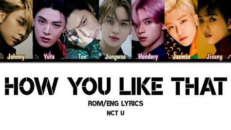 How Would Nct U Work It Sing How You Like That By Blackpink Male