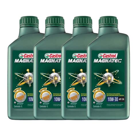 Kit Óleo Castrol 10W30 Magnatec Semissintético 4 litros ILSAC GF 5