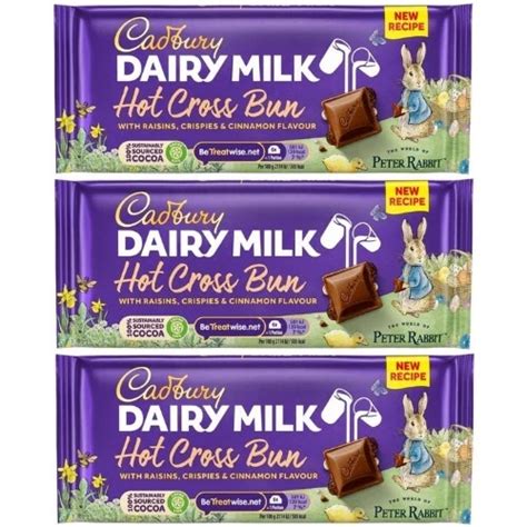 Cadbury Dairy Milk Hot Cross Bun X G Bar Limited Edition Picclick Uk
