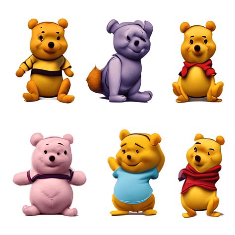 Winnie The Pooh Digital Clip Art Creative Fabrica