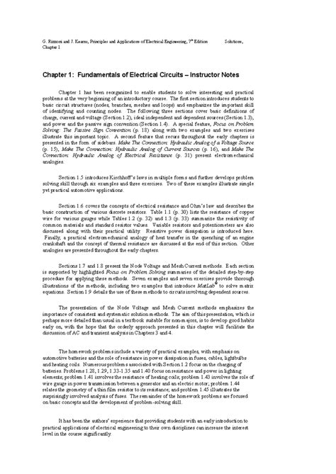 Principles Of Electrical Engineering Rizzoni Solutions 7