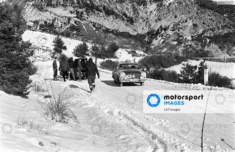 A Press Ford Taunus Passes A Broken Down Competitor Monte Carlo