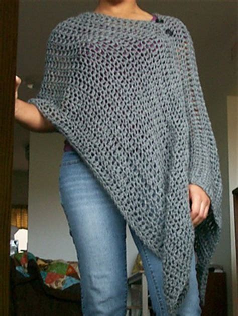 Poncho Crochet Pattern Free Chunky Gerry Karabin