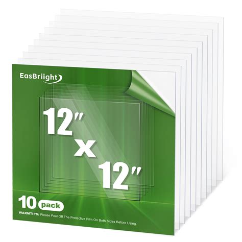 Mua EasBriight 10 Pack Of 12 12 0 04 PET Plexiglass Sheets