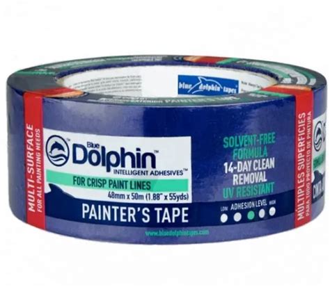 Лента малярная для деликатных поверхностей Blue Dolphin 48мм х 50м ...