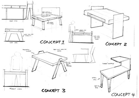 flat pack table  behance