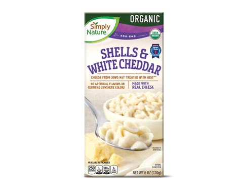 Organic Macaroni And Cheese Or Shells And White Cheddar Simply Nature