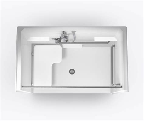 Xst Bf Acrylx Alcove One Piece Shower With Right Hand Drain In