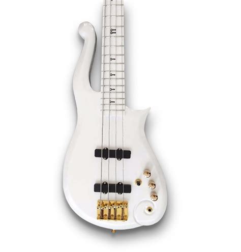 Custom White Cloud Prince Signature Electric Bass Guitar - Palace Guitars