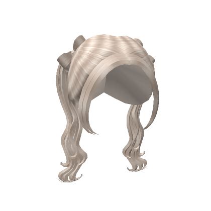 Cute Bow Pigtails In Platinum Blonde Roblox