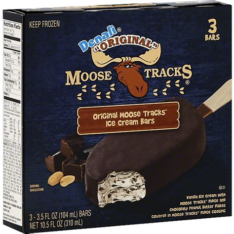 Denali Ice Cream Bars Original Moose Tracks Frozen Foods Priceless