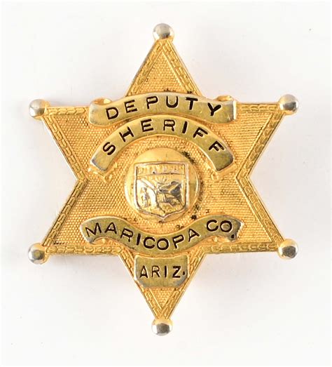 Lot Detail - MARICOPA COUNTY ARIZONA DEPUTY SHERIFF BADGE.