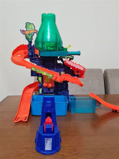 Pista Hot Wheels Esta O Cient Fica Brinquedo Mattel Usado Enjoei