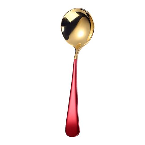 Zjdoak Soup Spoons Stainless Steel Perfect For Ramen Pho Miso Deep