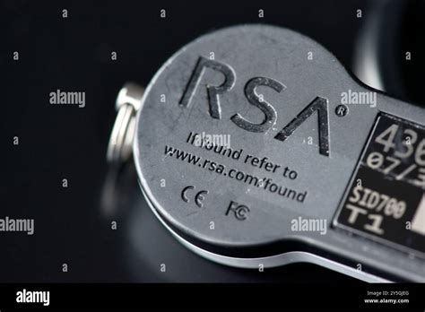 Securid Rsa Secure Access And Authentication Device Hi Res Stock