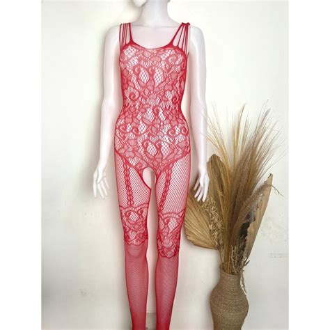 Jual LUCIIN Body Stocking Lingerie Bahan Lace Model Full Body 8024 Shopee Indonesia