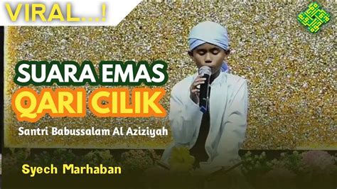 Lantunan Merdu Ayat Alquran Qari Cilik Tgk Marhaban Youtube