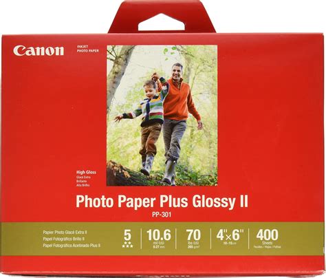 Amazon.com : Canon PP-201 Photo Paper Plus Glossy II Kit 4X6"(100 ...