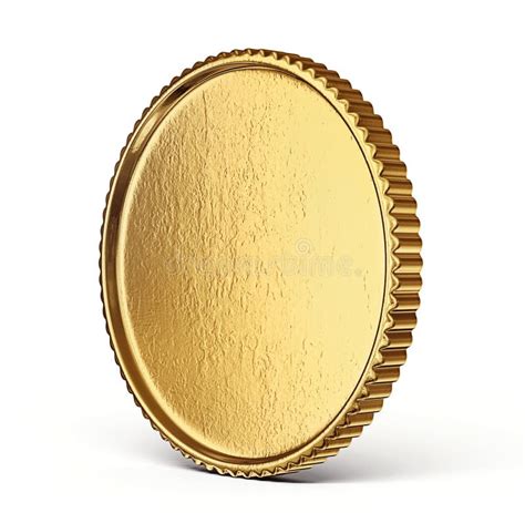 Sinal Da Moeda De Ouro Isolado Em Um Backgrond Branco Ilustração Stock