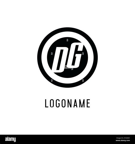 Initial Dg Logo Concentric Circle Line Clean And Simple Monogram Logo