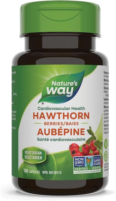 Amazon Nature S Way Hawthorn Berries Cardiovascular Health 100