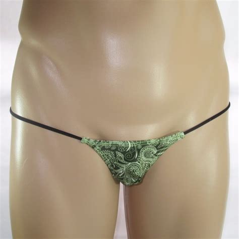 K P Mens Micro Smallest Bikini String Waist Umbrella Camo Paisley Printed EBay
