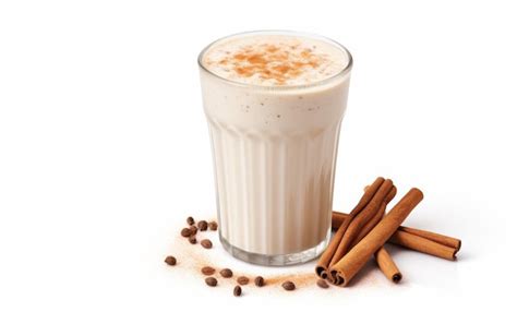 Premium Photo | Chai Latte Delight on white background