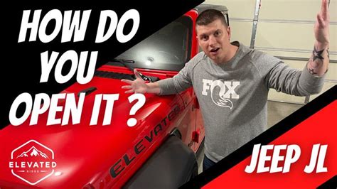 How To Open The Hood On Your Jeep Wrangler Jl And Gladiator Jeep