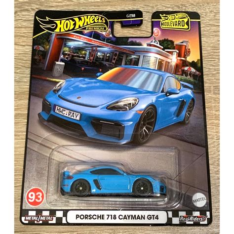 風火輪 Hot Wheels 林蔭大道 街道 93 保時捷 PORSCHE 718 CAYMAN GT4 蝦皮購物