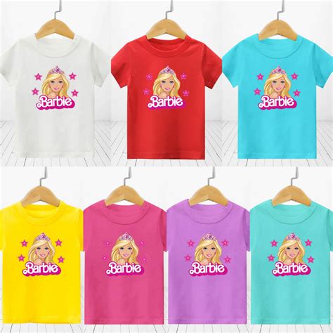 Jual Baju Anak Perempuan Lengan Pendek Motif Barbie Shopee Indonesia