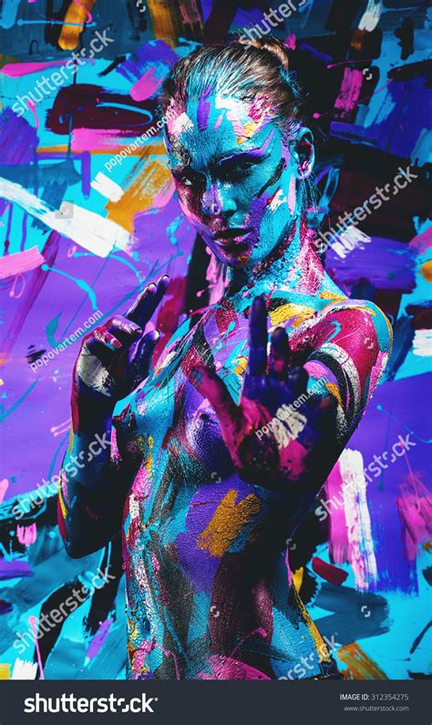 Mystic Naked Woman Body Art On Stock Photo Shutterstock