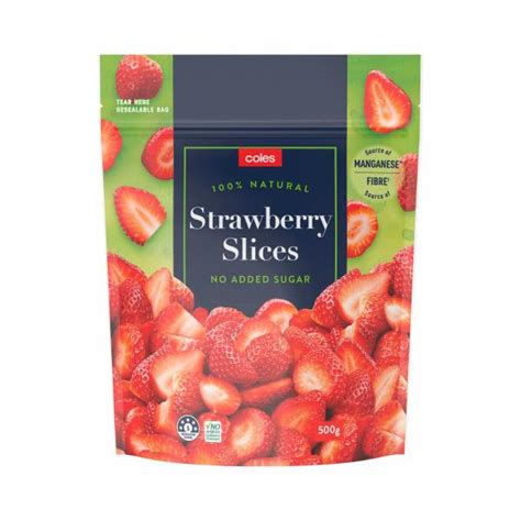 buy coles frozen fruit sliced strawberries  coles