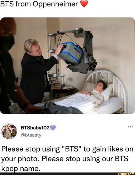 Bis From Oppenheimer Please Stop Using Bts To Gain Likes On Your