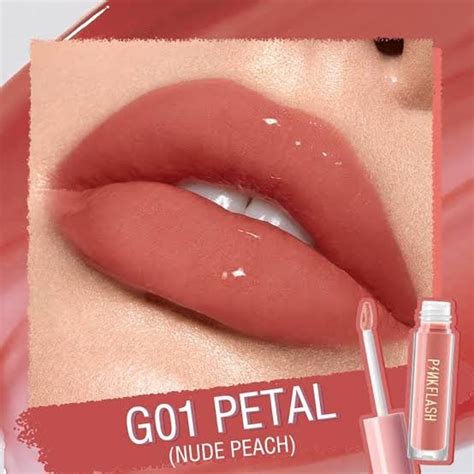 Pink Flash Moist Lip Gloss G01 Petal Nude Peach BEAUTY FACTORY PAKISTAN