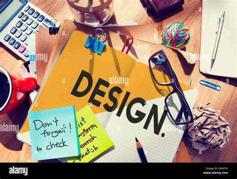design drawing outline planning purpose creative concept stock photo