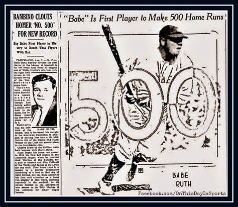 On This Day In Sports August 11 1929 Babe Ruth Becomes The Founding