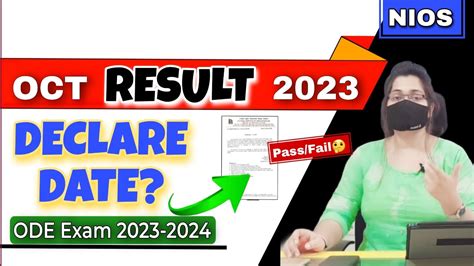 Nios October Result 2023 Declare Date Big Latest Updates On Demand