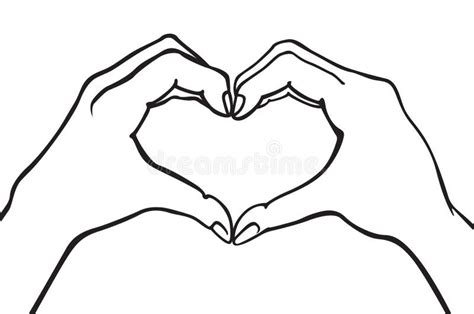 Two Hands Making Heart Sign. Love, Romantic Relationship Concept ...