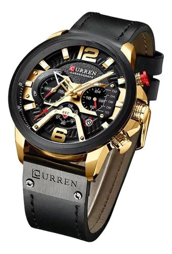 Relógio Masculino Luxo Curren 8329 Estojo Dourado MercadoLivre