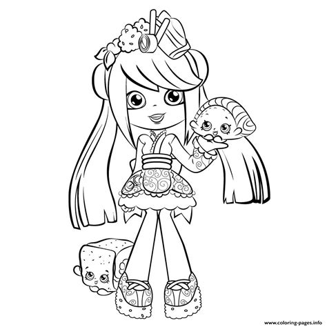 Shopkins Girls Coloring Pages