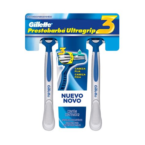 Aparelho De Barbear Gillette Prestobarba Ultragrip 3 2 Unidades