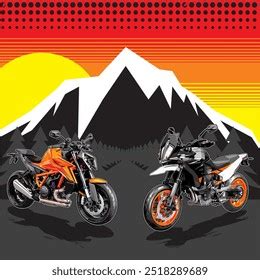 Mix Super Adventure Naked Big Bike Stock Vector Royalty Free 2518289689 Shutterstock