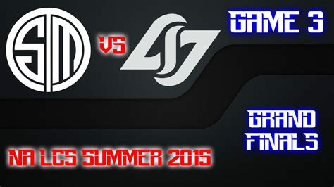 Team SoloMid Vs Counter Logic Gaming Finals Game 3 HIGHLIGHTS NA