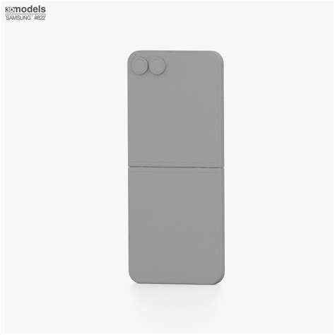 Samsung Galaxy Flip 6 White 3D 모델 - 다운로드 전화 on 3DModels.org