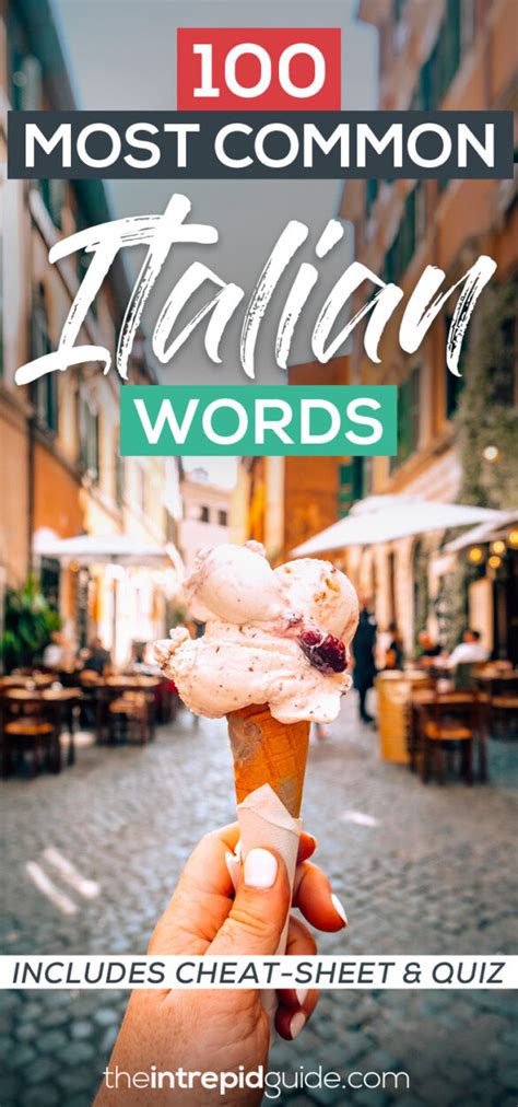 Top Most Common Italian Words Plus Pdf Cheat Sheet Quiz The