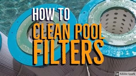 How To Clean Pool Filter Cartridges Youtube