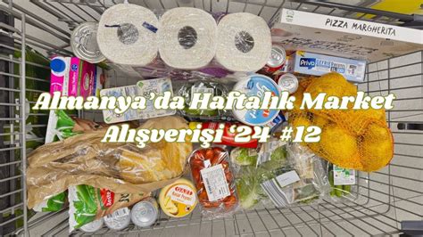 Almanya da haftalık market alışverişi 24 12 Netto Metro Lidl