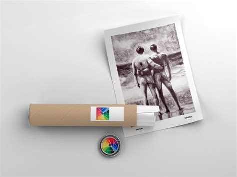 Sensual Gay Art Print Nude Male Couple On Beach LGBTQ Wall Etsy