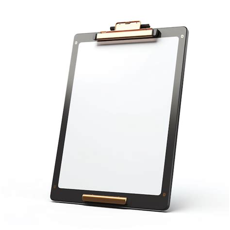 Premium Photo A Clipboard With A White Sheet